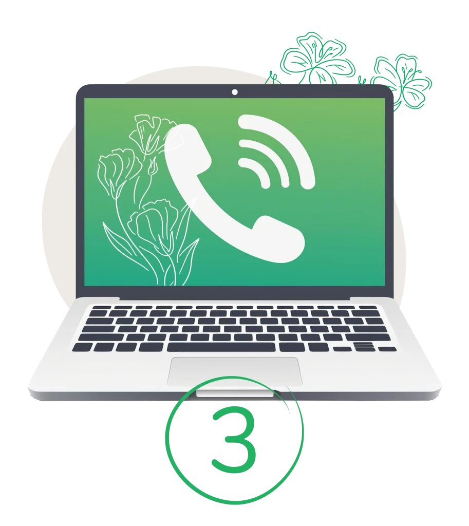 Thrid step to your virtual breastfeeding consultation - We will call you
